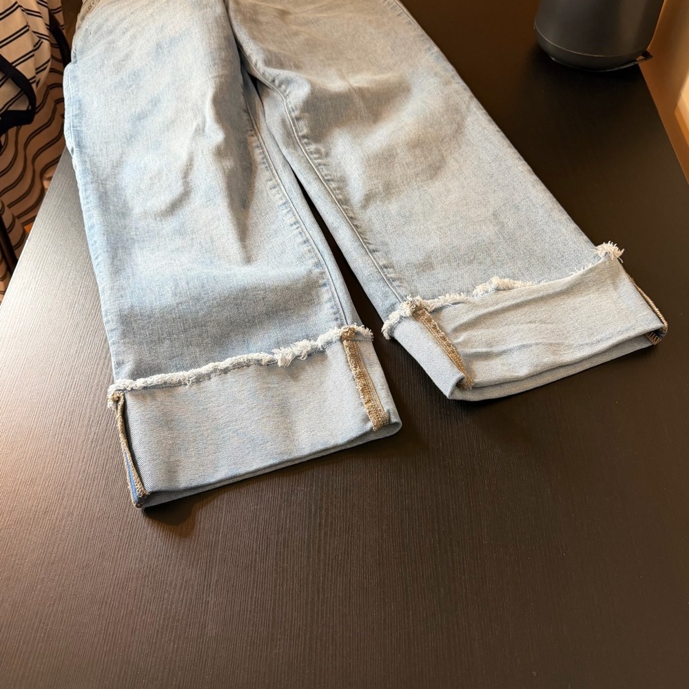 M Jeans by Maurice’s straight ankle cuff size 8 short hight waist (Bin #1) - Picture 8 of 9
